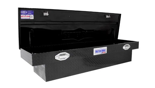 79210986 – BETTER BUILT Tool Box, Crossover Single Lid Pull Handle Powder Coated Diamond Tread Gloss Black Aluminum 2...
